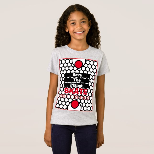 Rettet den Planeten-Skate T-Shirt (Vorne ganz)