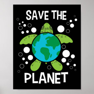 Rettet den Planeten - Umweltschutz Erde D Poster