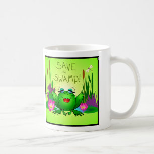 Rettet den Sumpf Beulah the Frog Wetland Art Kaffeetasse