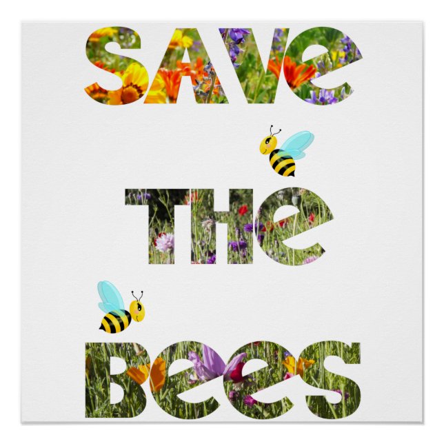 Rettet die Bienen Poster (Vorderseite)