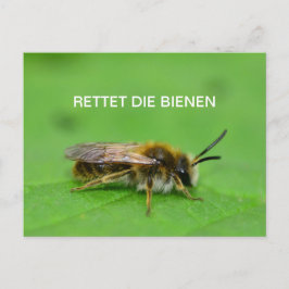 Rettet die Bienen Postkarte