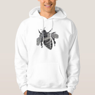 Rettet die Bienen: Realistische handgezeichnete Ho Hoodie