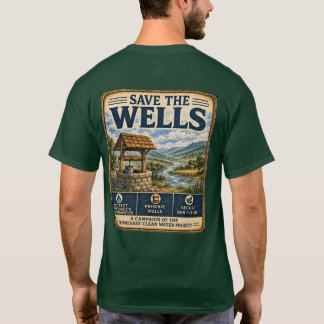 Rettet die Brunnen💧Tennessee Sauberes Wasser Proj T-Shirt