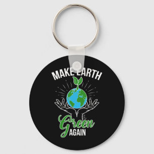 Rettet die Coolen Earth Day Liebhaber der Erde Schlüsselanhänger