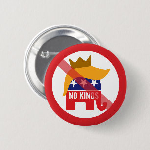 Rettet die Demokratie Keine Könige Keine Monarchie Button