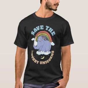 Rettet die dicken Einhörner Süßes Nashorn 4 T-Shirt