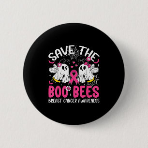 Rettet Die Ees Boo Bees Brustkrebs Halloween Fraue Button