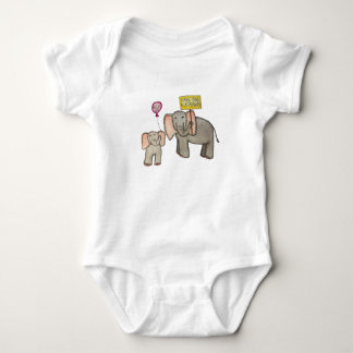Rettet die Elefanten Baby Strampler