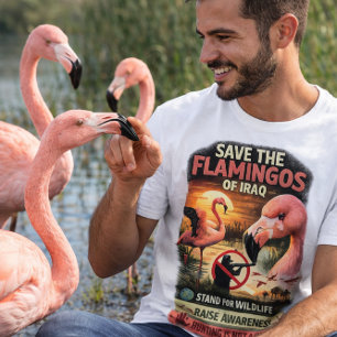 Rettet die Flamingos des Irak – Wildtierschutz T-Shirt