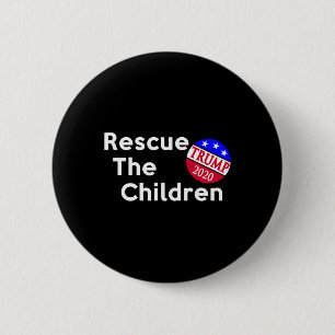 Rettet die Kinder Trump Präsidentschaftswahl Button
