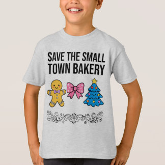 "Rettet die kleine Bäckerei im Dorf"-Shirt | Warme T-Shirt