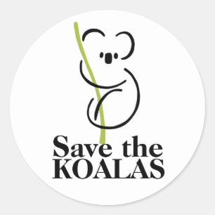 Rettet die Koalas Aufkleber