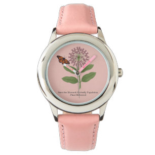Rettet die Monarchfalterpopulation am Muttertag Armbanduhr