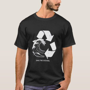 Rettet die Ozeane Ozeanschutz Naturliebhaber Erde T-Shirt