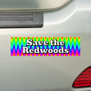 Rettet die Redwoods Autoaufkleber