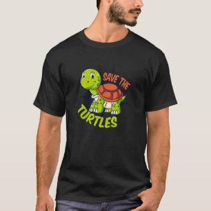 Rettet die Schildkröten Rotohrröten-Schmuckschildk T-Shirt
