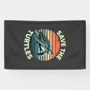 Rettet die Schildkröten Tier-Schildkröte Haustierl Banner