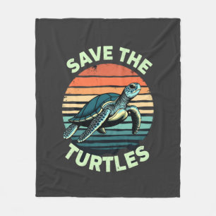 Rettet Die Schildkröten Tier Schildkröte Haustierl Fleecedecke