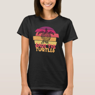 Rettet Die Schildkröten Tierrechte Meeresschildkrö T-Shirt