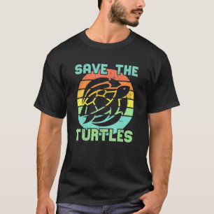 Rettet die Schildkröten Tierschutz Meeresschildkrö T-Shirt