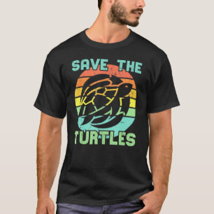 Rettet die Schildkröten Tierschutz Meeresschildkrö T-Shirt