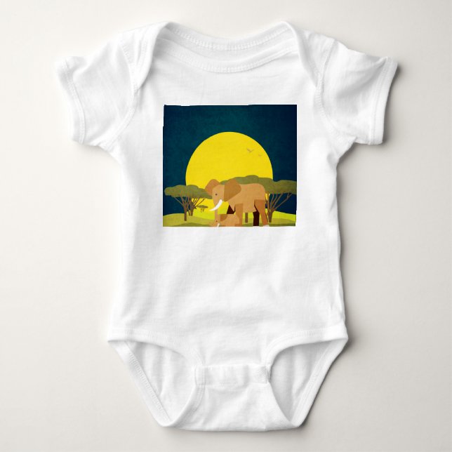 Rettet die Tierwelt Baby Strampler (Vorderseite)