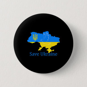 Rettet die Ukraine Unterstützt die Taube des Fried Button