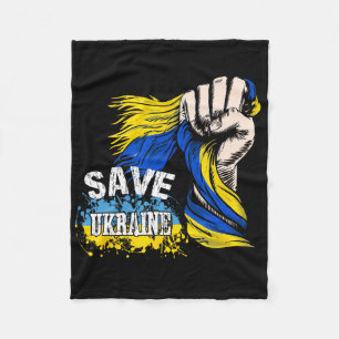 Rettet die Ukraine Wir stehen hinter der Ukraine U Fleecedecke