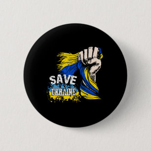 Rettet die Ukraine Wir stehen mit der Ukraine Unte Button