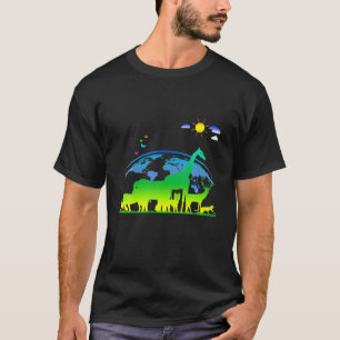 Rettet die Umwelt des Planeten Erde Tag der Erde T-Shirt