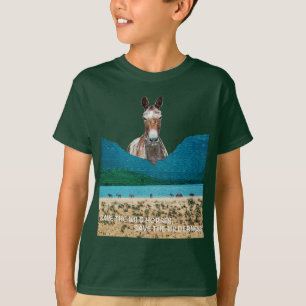 Rettet die Wildpferde, rettet die Wildnis T-Shirt