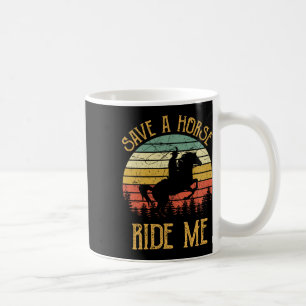 Rettet ein Pferdereiten Cowboy Cowgirl Southern We Kaffeetasse