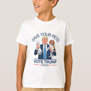 Rettet eure Haustiere, stimmt für Trump, US-Wahl Z T-Shirt