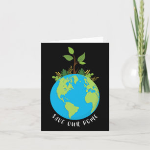 Rettet unser Zuhause Earth Day 2025 Öko Pro Umwelt Karte
