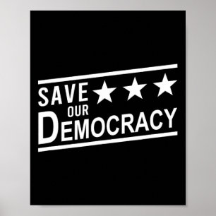 Rettet unsere Demokratie Anti-Trump-Protest Poster