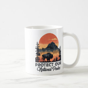 Rettet unsere Nationalparks Resist Service Bison B Kaffeetasse