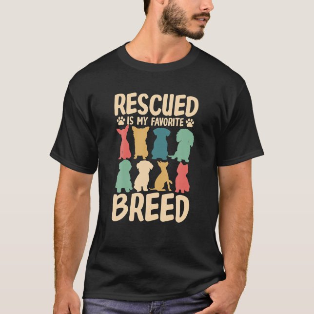 Rettet wird mein Lieblingshund der Rasse Lover Hun T-Shirt (Vorderseite)
