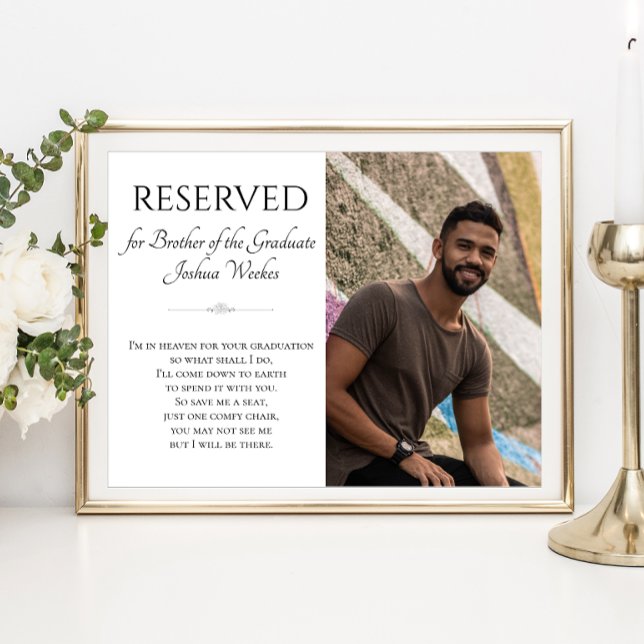 Rettetest eines Sitzes Brothers of Graduate Foto M Poster (Von Creator hochgeladen)