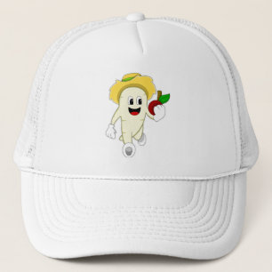 Rettich als Bauer mit Obst Truckerkappe