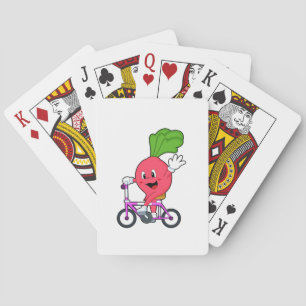 Rettich mit spielkarten