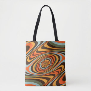 Rettro Groovy Swirl-Muster 70er psychedelische Wir Tasche