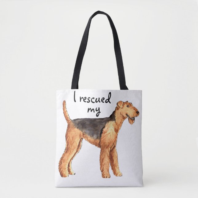 Rettung Airedale Tasche (Vorderseite)