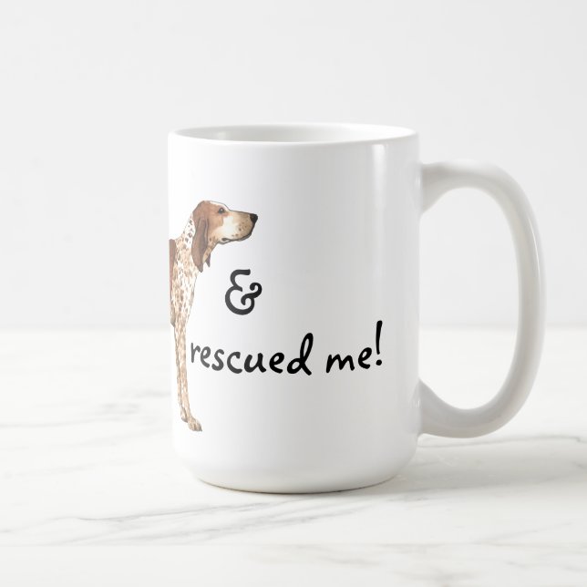 Rettung American English Coonhound Kaffeetasse (Rechts)