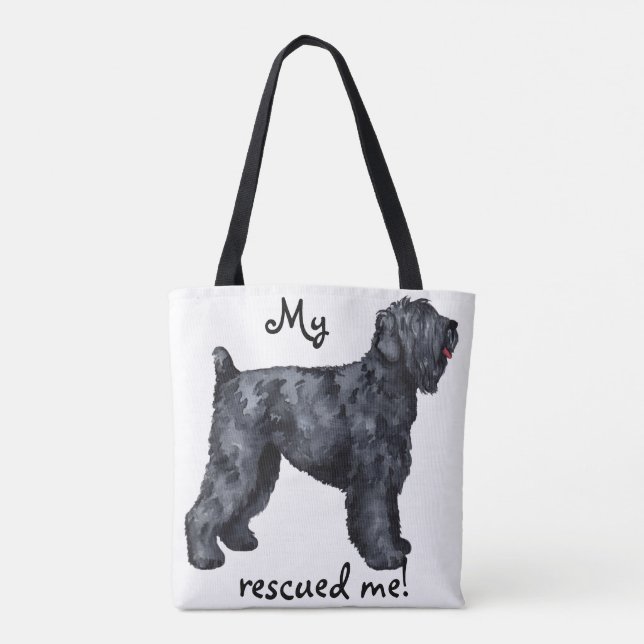 Rettung Black Russian Terrier Tasche (Rückseite)