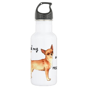 Rettung Chihuahua Edelstahlflasche