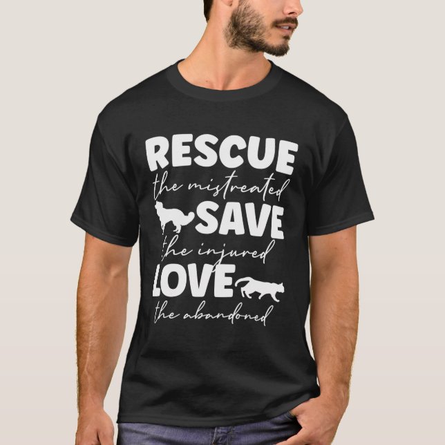 Rettung der falsch Gerettet verletzten Liebe der A T-Shirt (Vorderseite)