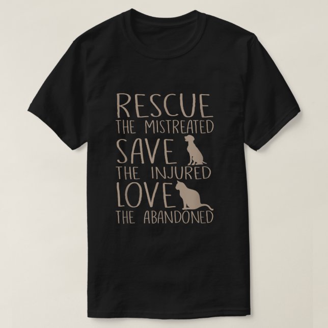 Rettung der falsch Gerettet verletzten Liebe der A T-Shirt (Design vorne)