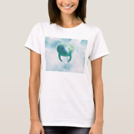 Rettung der Seekühe Seekuh-Wasserfarbenkunst T-Shirt