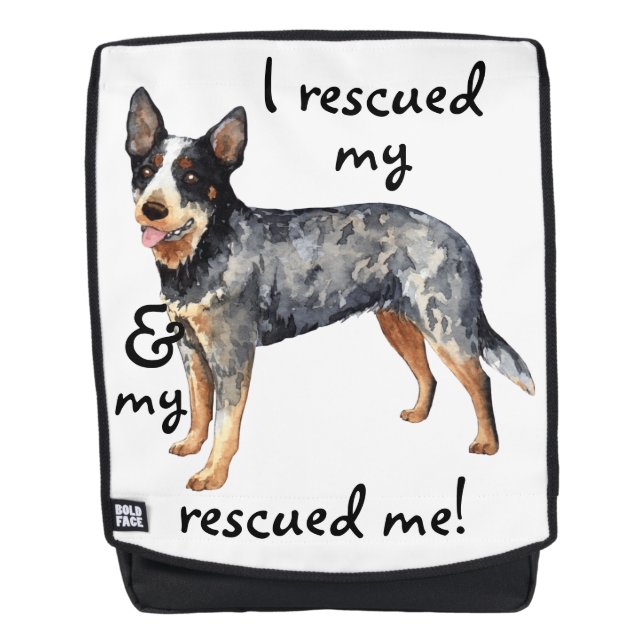 Rettung des australischen Rinderhundes Rucksack (Vorderseite)