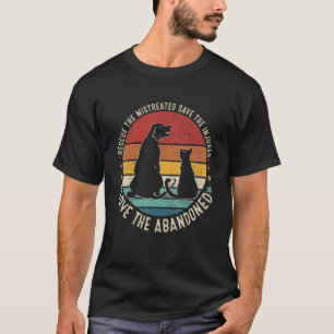 Rettung des falsch Gerettet Hundes der verletzten T-Shirt